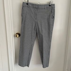 Loft Black & White Checker Pants-Size 8